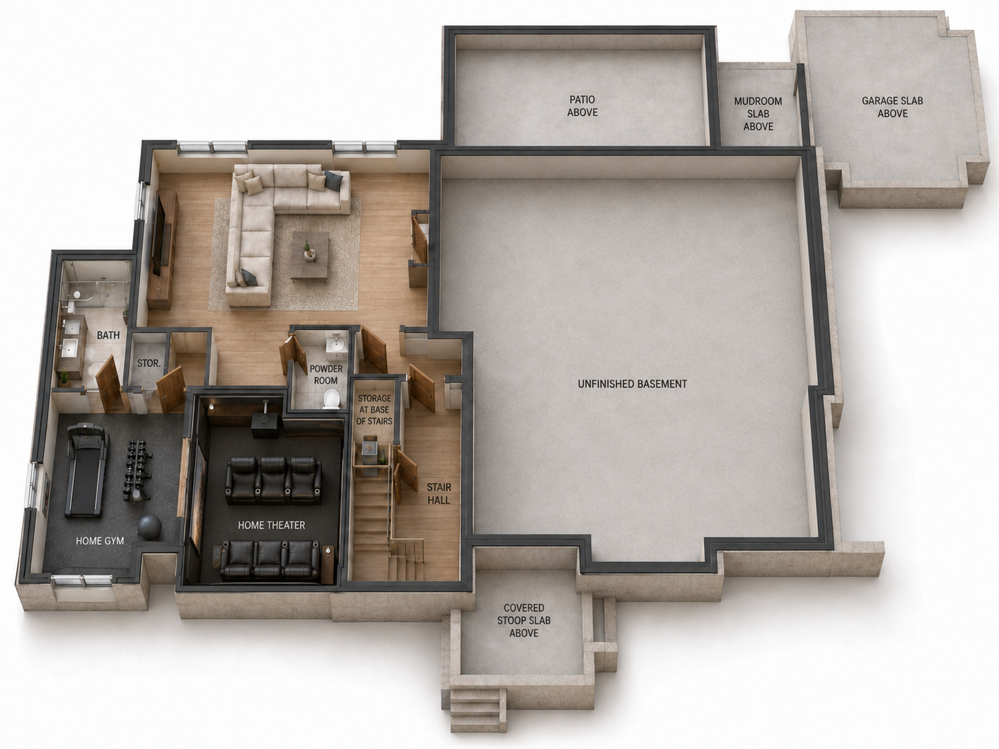 15152 Hopewell Road — Basement Level Floor Plan