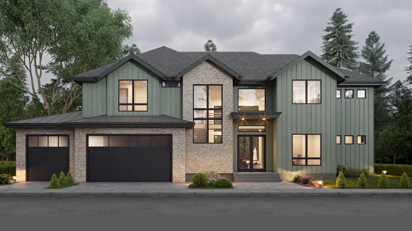 Contemporary Estate Exterior - Front