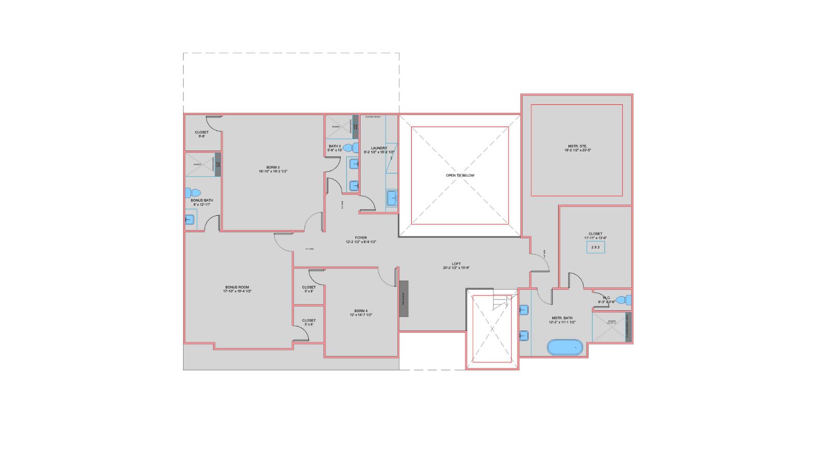 Upper Level Floor Plan